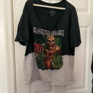 Distressed Iron Maiden shirt